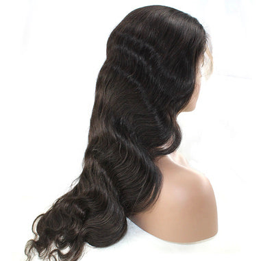 Virgin hair natural color body wave high quality wig - Premium human hair wig with natural color and beautiful body wave texture for a timeless and versatile style