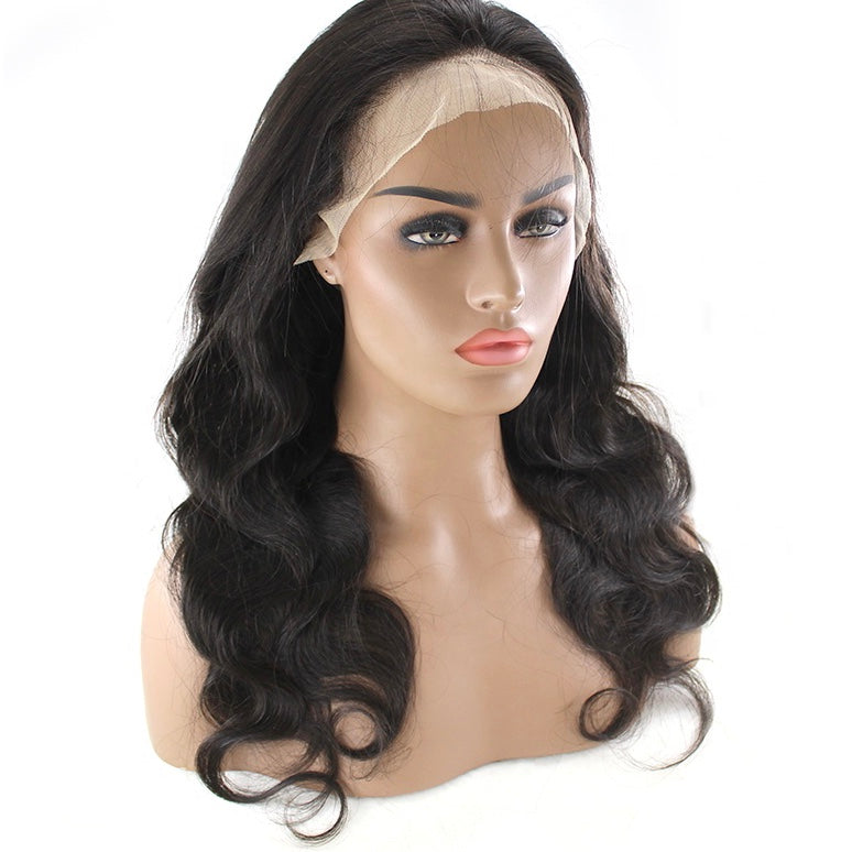 Virgin hair natural color body wave high quality wig - Premium human hair wig with natural color and beautiful body wave texture for a timeless and versatile style