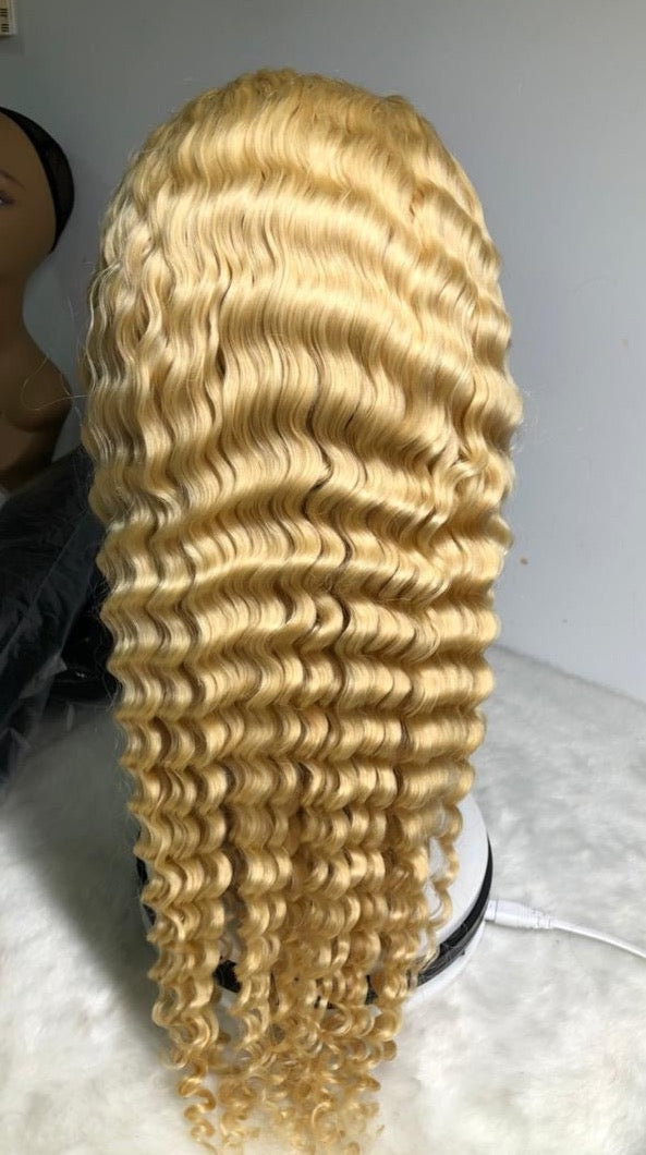 613 Deep wave Lace Frontal Wig